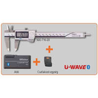  Digitális tolómérő U-WAVE Bluetooth készletben 0-150/0,01mm IP67. Tolómérő (500-716-20) adó és csatlakozó egység