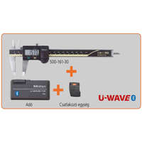  Digitális tolómérő U-WAVE Bluetooth készletben 0-150/0,01mm. Tolómérő (500-161-30) adó és csatlakozó egység