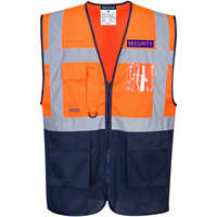 Portwest Hi-Vis Vezetői Kéttónusú láthatósági mellény - SECURITY, RENDEZŐ felirattal
