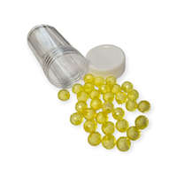 Színes Gyöngyök 0,7mm sárga színben 30db/cs