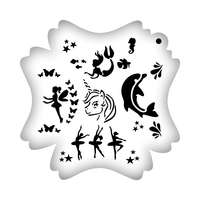 5 az 1-ben Frizbi arcfestősablon Lányos 2