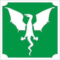 5x5 cm-es Csillám tetoválás sablon - Sárkány 19