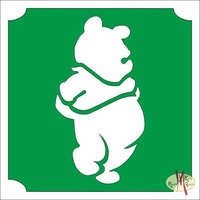 5x5 cm-es Csillámtetoválás sablon - Micimackó 87