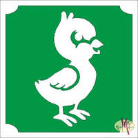 5x5 cm-es Csillámtetoválás sablon - Csibe 106