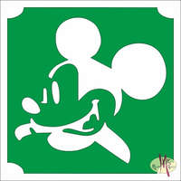 5x5 cm-es Csillám tetoválás sablon - Mickey egér 281