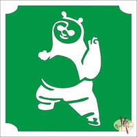 5x5 cm-es Csillám tetoválás sablon - Kung-fu Panda 302