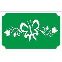 8x5 cm-es Csillámtetoválás sablon - Lepke, inda 78