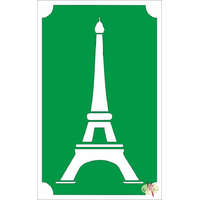 8x5 cm-es Csillám tetoválás sablon - Eiffel torony 125