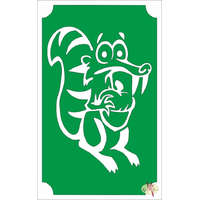 8x5 cm-es Csillámtetoválás sablon - Jégkorszak mókus 129