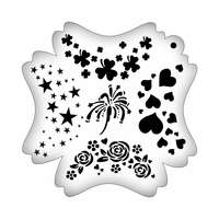 5 az 1-ben Frizbi arcfestősablon Lányos