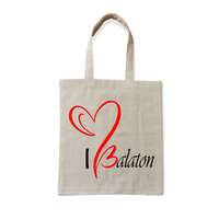ChilyArt Vászon bevásárló szatyor, I Love Balaton