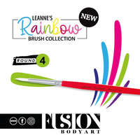 Leanne&#039;s - Fusion Body Art Leanne&#039;s Rainbow kerek arcfestőecset 4-es