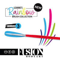 Leanne&#039;s - Fusion Body Art Leanne&#039;s Rainbow kerek arcfestőecset 3-as