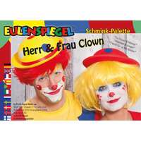 Eulenspiegel Eulenspiegel 6 színű arcfesték paletta - Bohóc "Herr & Frau Clown"