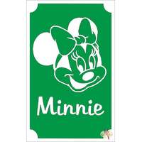  8x5 cm-es Csillámtetoválás sablon - Minnie mouse 82