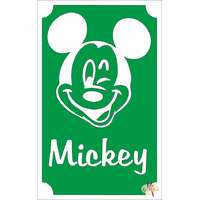  8x5 cm-es Csillámtetoválás sablon - Mickey mouse 104