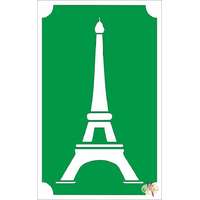 8x5 cm-es Csillám tetoválás sablon - Eiffel torony 125