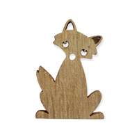 Medvés Fa dekor róka 5 cm