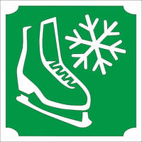 Mk Kreatív Stúdió 5x5 cm-es Csillám tetoválás sablon - Korcsolya 18