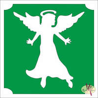 Mk Kreatív Stúdió Csillámtetoválás sablon 5x5 cm - Angyal 22