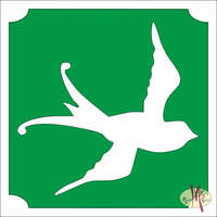 Mk Kreatív Stúdió 5x5 cm-es Csillámtetoválás sablon - Fecske 59