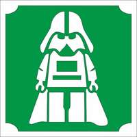 Mk Kreatív Stúdió 5x5 cm-es Csillámtetoválás sablon - Lego Darth Vader 94 Star wars