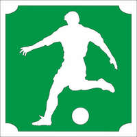 Mk Kreatív Stúdió 5x5 cm-es Csillámtetoválás sablon - Focista 134