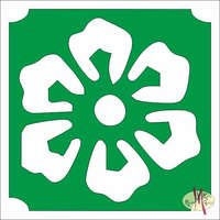 Mk Kreatív Stúdió 5x5 cm-es Csillámtetoválás sablon - Virág 224