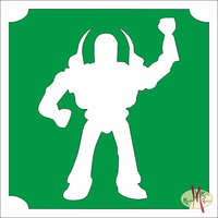 Mk Kreatív Stúdió 5x5 cm-es Csillámtetoválás sablon - Toy Story, Buzz Lightyear 330