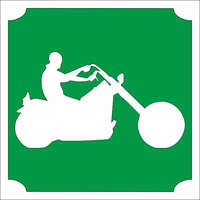 Mk Kreatív 5x5 cm-es Csillámtetoválás sablon - Chopper motor 452