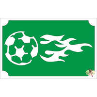 Mk Kreatív Stúdió 8x5 cm-es Csillámtetoválás sablon - Foci labda 26