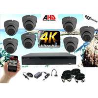  Monitorrs Security - 4k AHD kamerarendszer 7 kamerával 8 Mpix GD - 6038K7