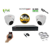  Monitorrs Security - IP Dóm kamerarendszer 2 kamerával 5 Mpix WD - 6080K2