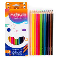 Nebulo Színes ceruza, NEBULO, 12 db-os, háromszögletű