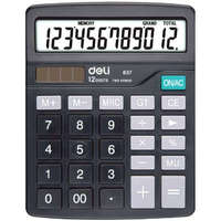 Deli Számológép, asztali, 12 számjegy, DELI 0837