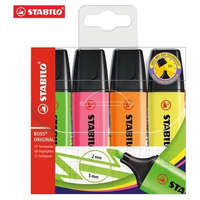 Stabilo Szövegkiemelő, STABILO BOSS Original, 2-5 mm, 4db-os készlet