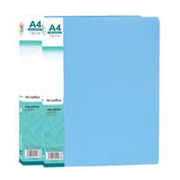 Flexoffice Villámzáras mappa, FLEXOFFICE FO-CF02, A4, PP, kék