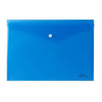 Victoria Office Irattartó tasak, VICTORIA, A4, PP, patentos, kék