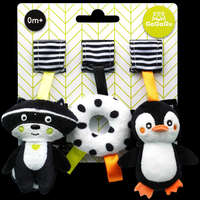 TM Toys GaGaGu plüss lógó szett: mosómedve, pingvin, fánk