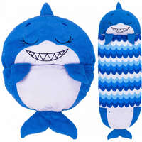 Jay@Play Happy Nappers hálózsák-párna: Sandal, a kék cápa - 137cm