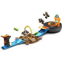 Mattel® Mattel Hot Wheels Monster Trucks kaszkadőr kerék játékszett 2db autóval
