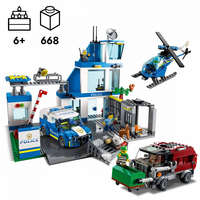Lego® Lego City 60316 Rendőrkapitányság rendőrautóval és helikopterrel