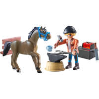 Playmobil® Playmobil 71357 Horses of Waterfall - Achilles és Ben, a patkolókovács