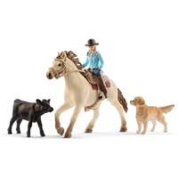 Schleich Schleich 42419 Western lovas állatokkal