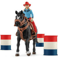 Schleich Schleich 42576 Hordóverseny cowgirllel és Appaloosa csődörrel