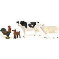 Schleich Schleich 42729 A farm állatai válogatás (tehén, kakas, bárány, kecskegida)