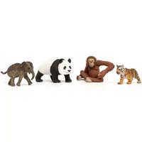 Schleich Schleich 42736 Ázsia vadállatai válogatás (kiselefánt, óriáspanda, orangután, tigriskölyök)