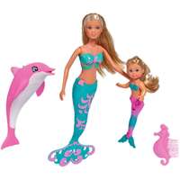 Simba Toys® Steffi Love - Steffi és Evi sellő baba delfinnel (105733336)