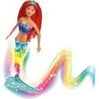 Simba Toys Steffi Love - Világító szivárványos sellő Steffi baba
