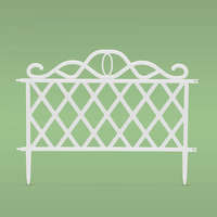 Garden of Eden Garden of Eden Virágágyás szegély, kerítés - 45x35 cm - fehér (11468L)